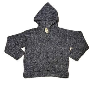 sunspecs Gray-Blue Hooded Baja Jacket / Hippie “drug rug”